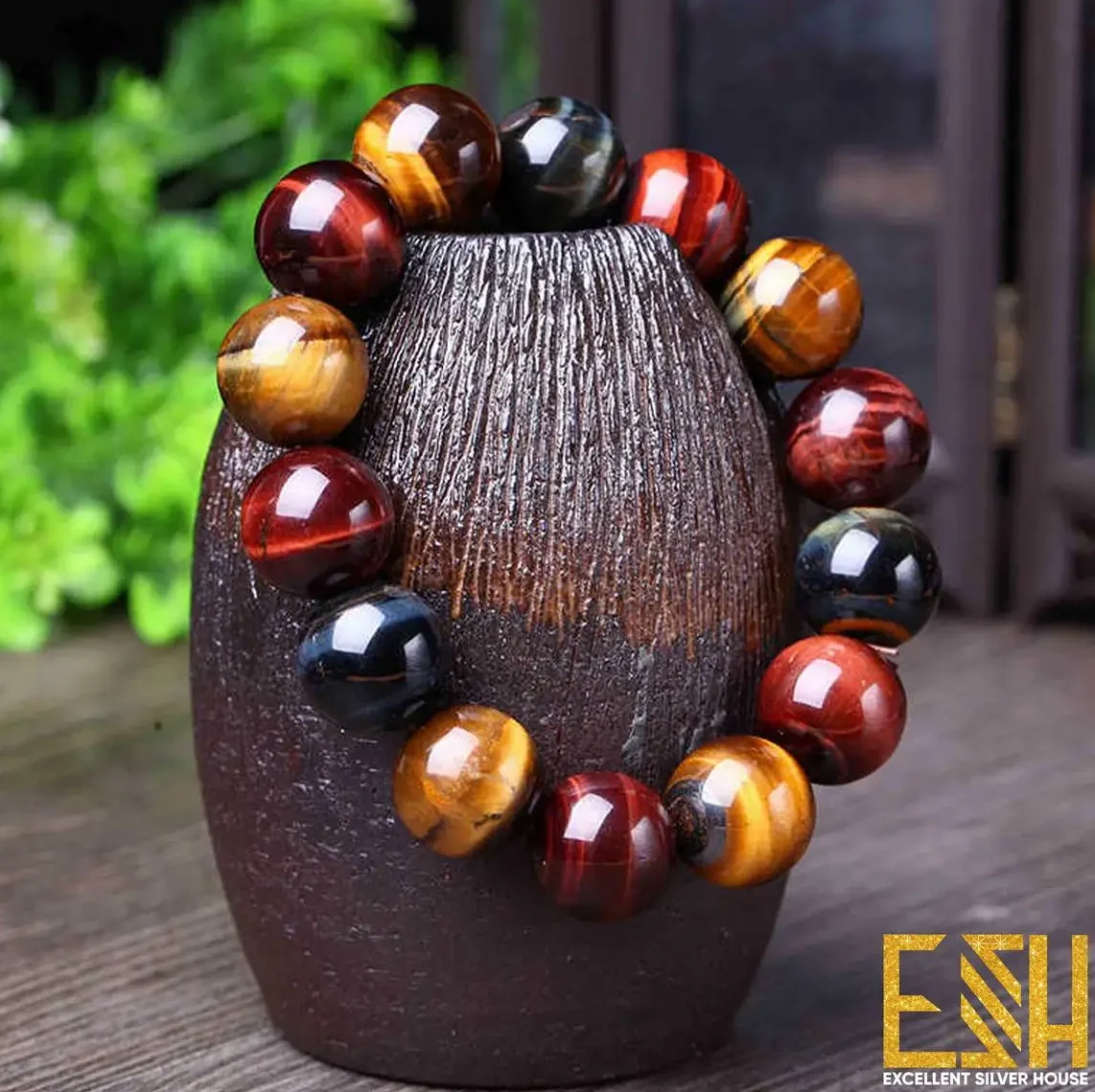 Tiger Eye Multi with Gem Corporation warranty 14MM (NO WARRANTY CARD)