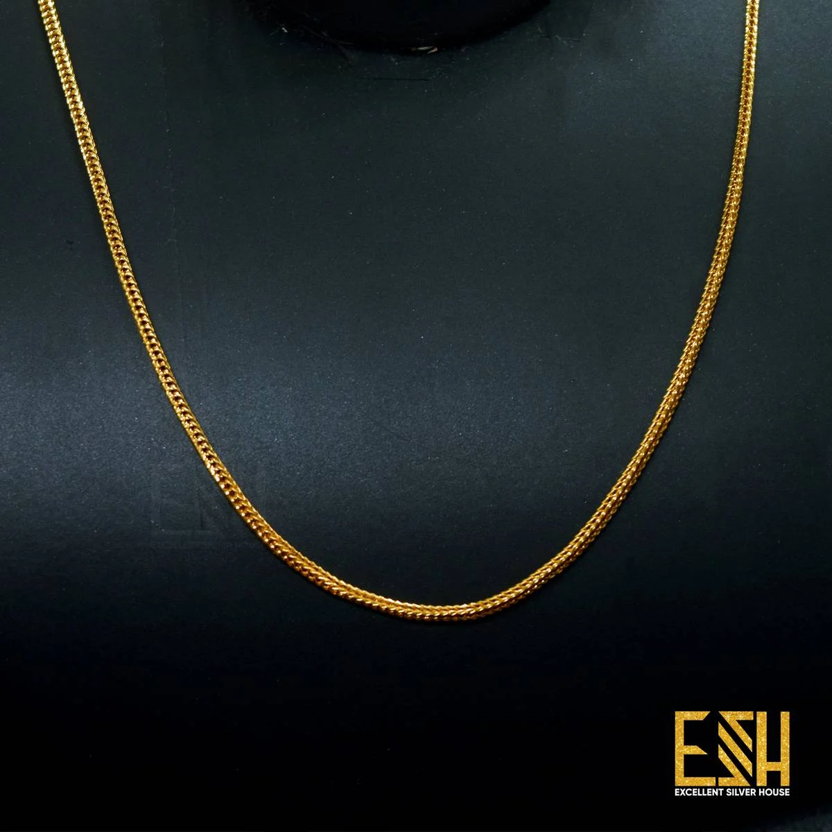 Gold plated Ladies 2MM Fox Chain 18/24 Inch For Women