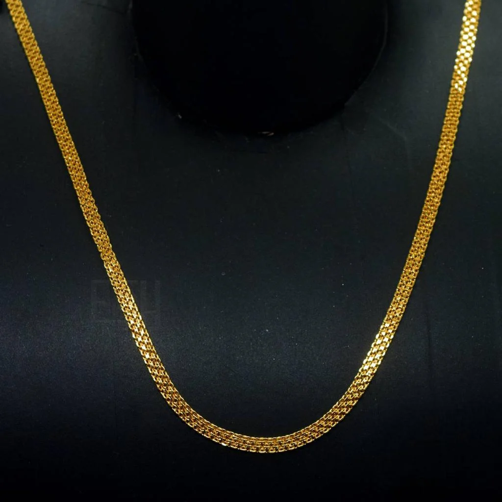 Gold plated 3.5MM Bismark Chain For Ladies & Gents 18/24 Inch