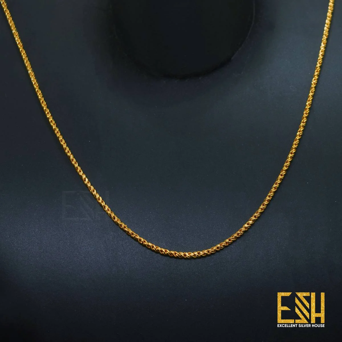 Gold plated 02MM Thin Rope Chain 18/24 Inch