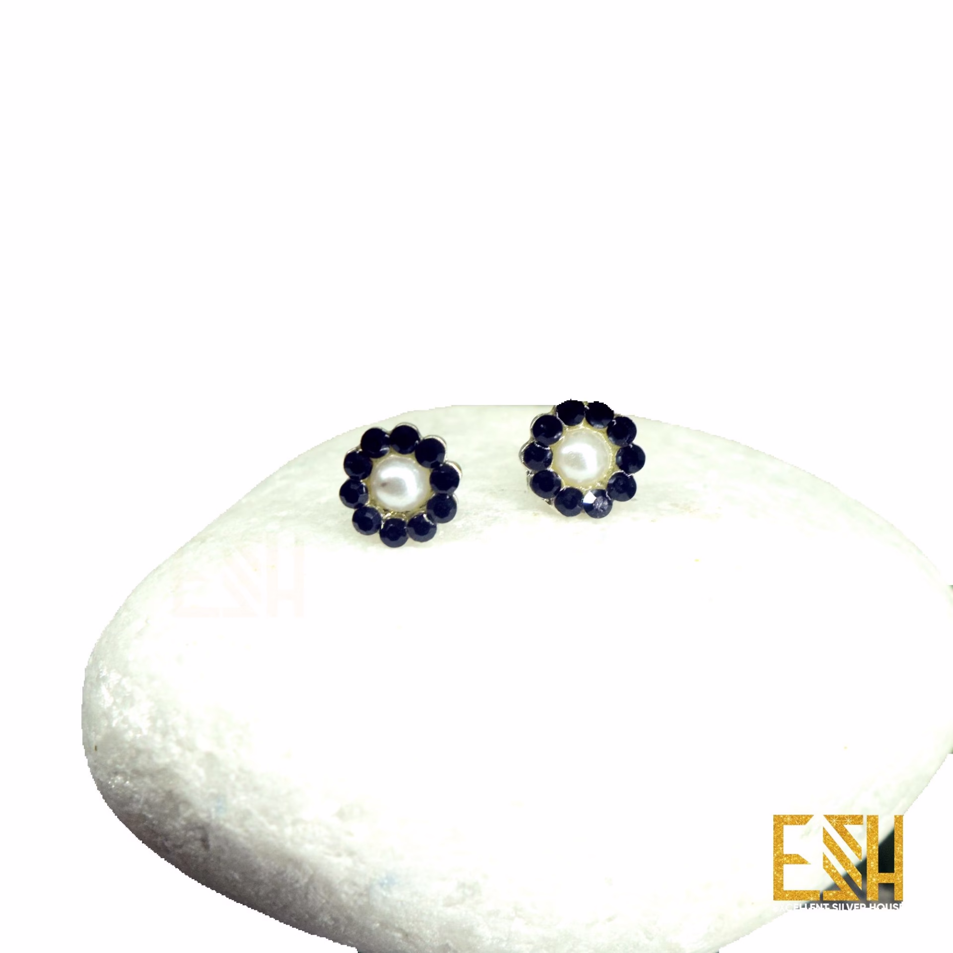 ESH Silver plated Beautiful Charm Earring With Stone For Women
