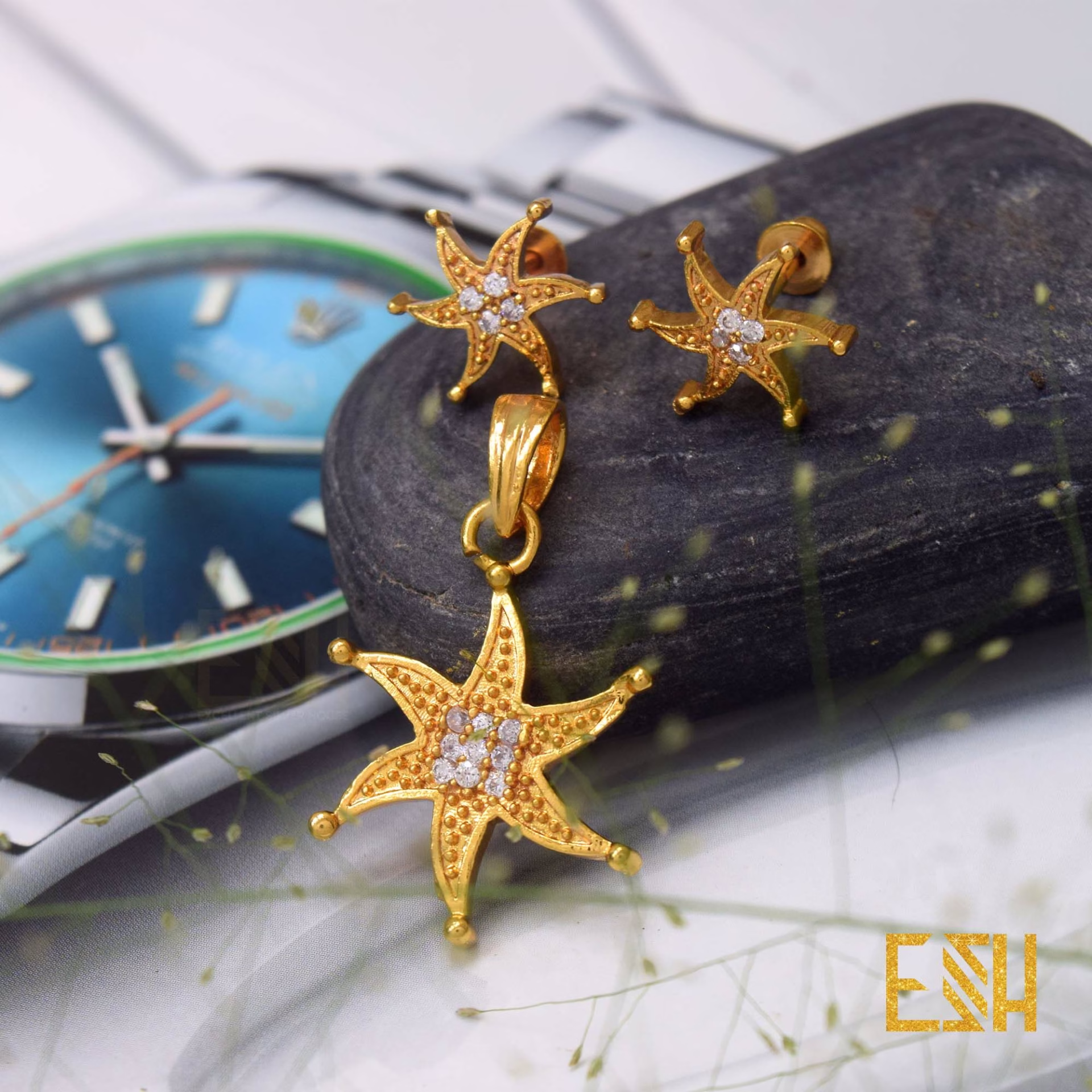 Star Theme 100% brand new and high quality Pendant with Earring Girl Party Jewelry Gift Fashion Female Engagement Jewelry Valentine's Day Gift