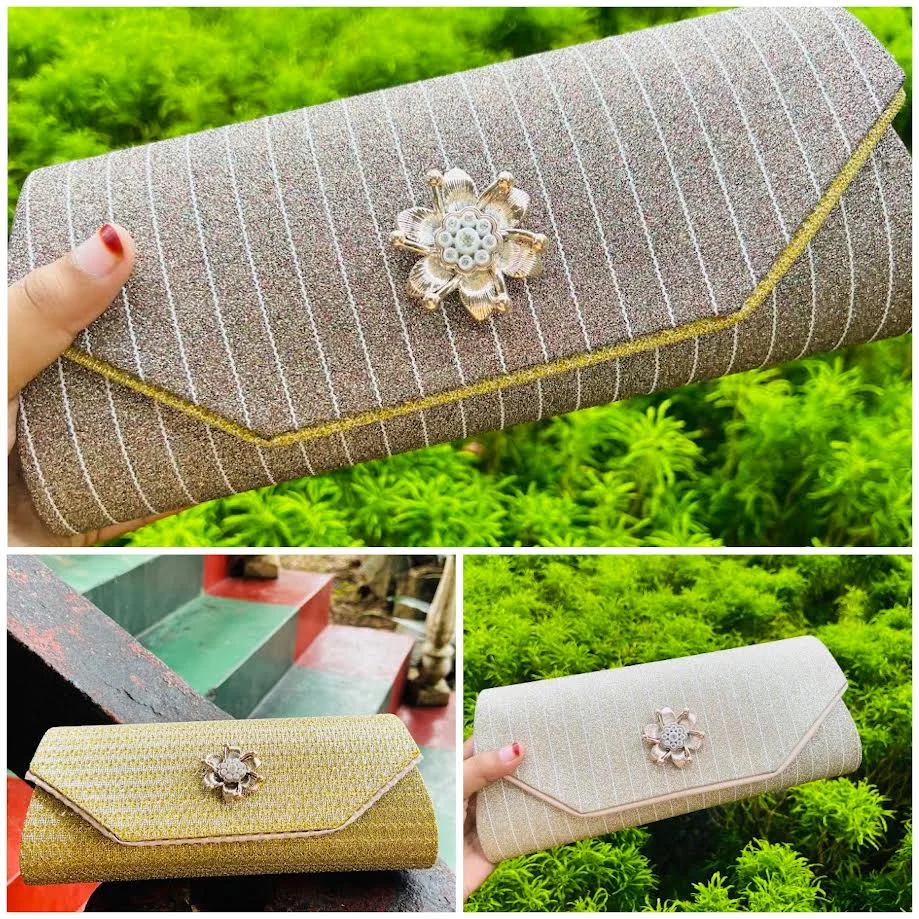 Yellow Gold Color Clutch Purses for Women Rhinestone Evening Bag Wedding Formal Party Purse handbag.