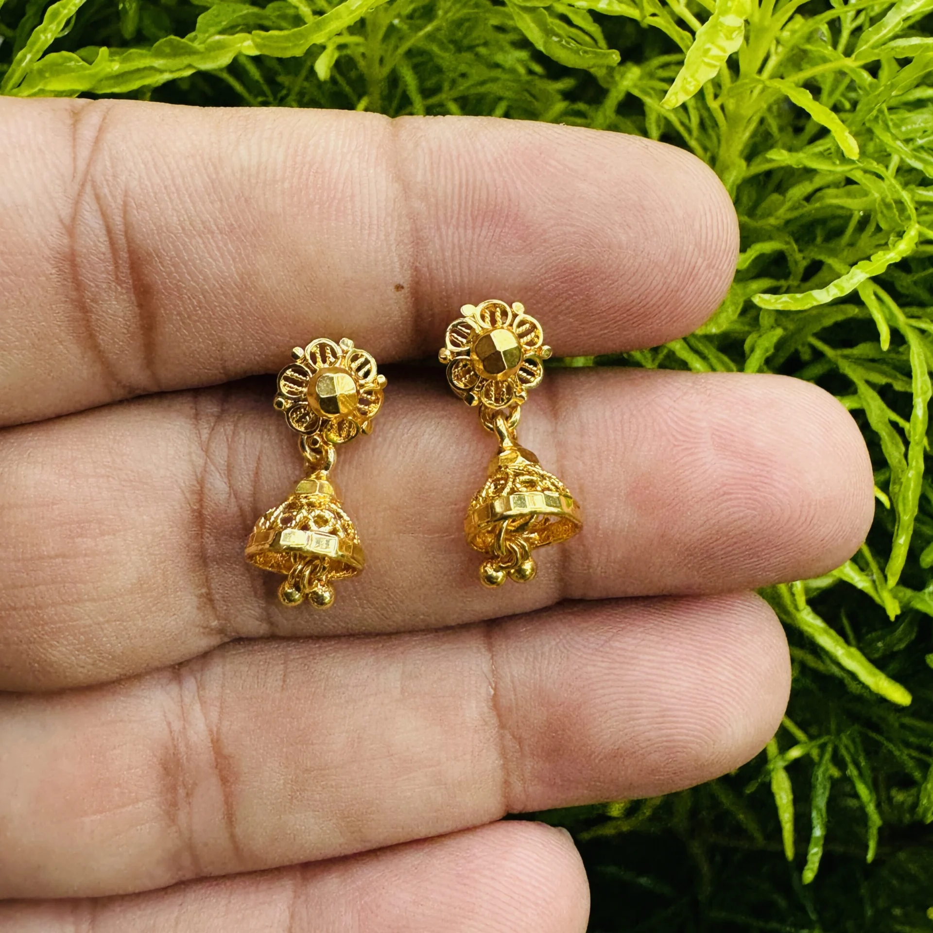 Gold plated cute small jimmiky drop earring for women and girl